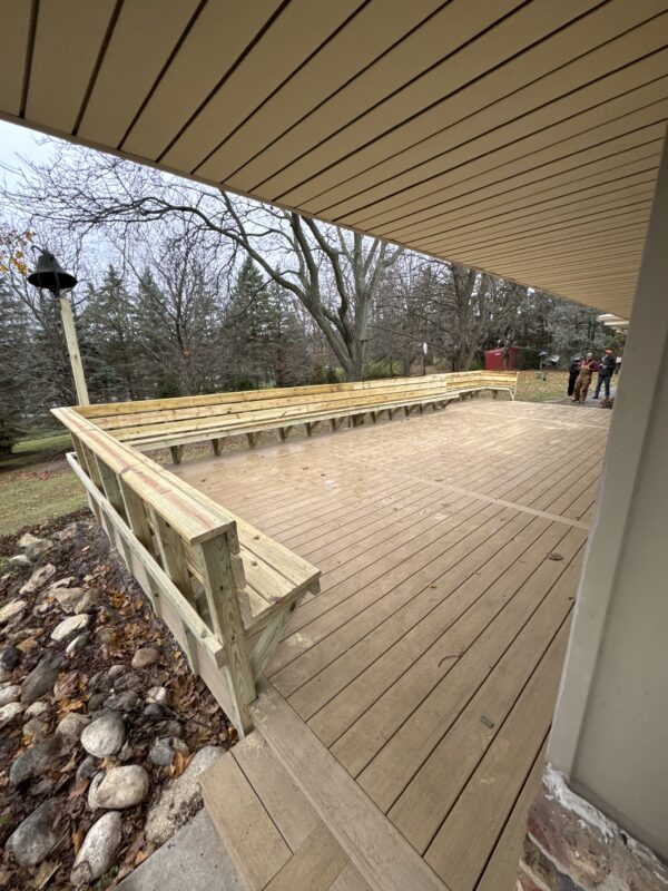 completed deck project