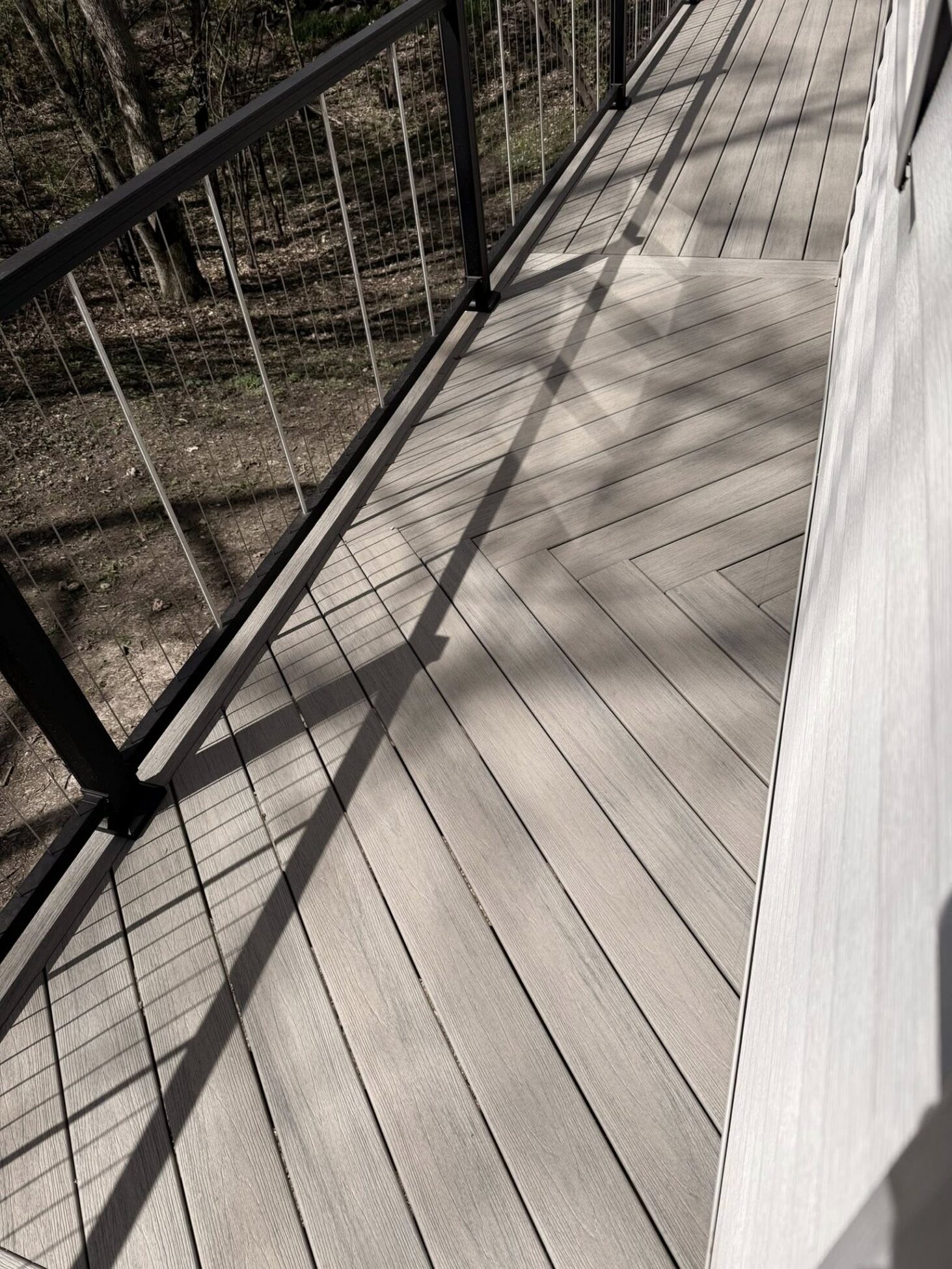 Lake Mills Deck Installation 5 custom deck design